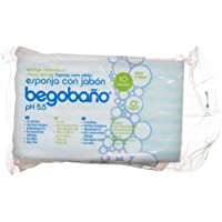 Los mejores  - Begobaño Esponja Jabonosa De Un Solo Uso con Gel dermatológico E Hipoalergénico. 10 Esponjas En Un Paquete.